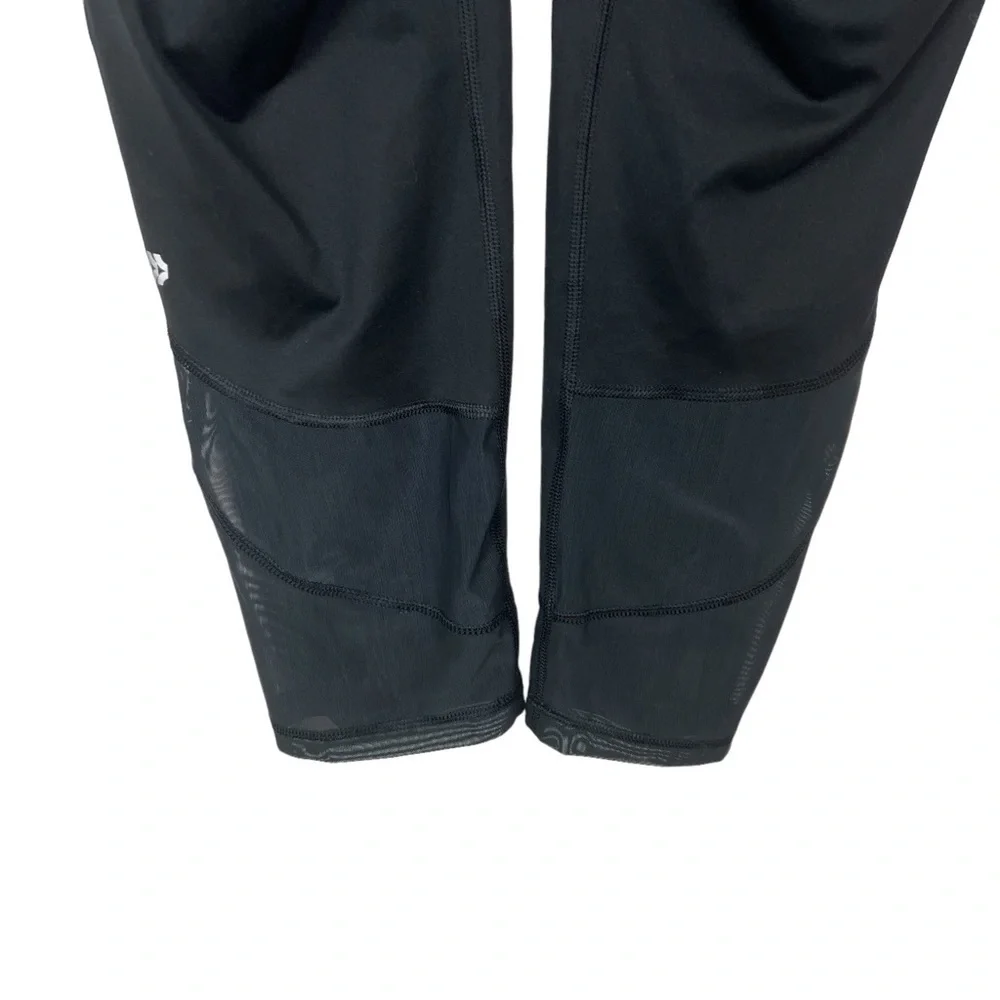 All in Motion Black Crop Mesh Leggings Medium